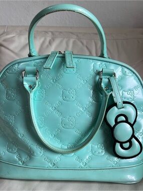 Loungefly Sanrio Hello Kitty Mint Patent Embossed Handbag
